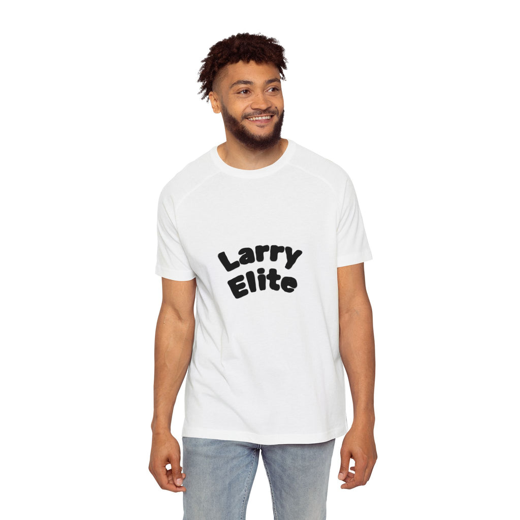 Larry Elite Raglan T‑Shirt — Gamer Badge Back Graphic