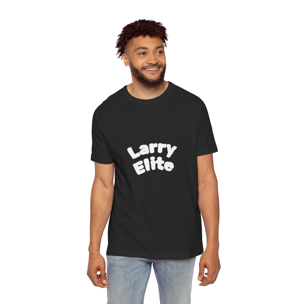 Larry Elite Raglan T‑Shirt — Gamer Badge Back Graphic